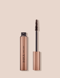 Inika ilginamasis veganiškas blakstienų tušas – Brown, 8 ml