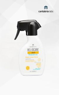 Heliocare 360 Pediatrics purškiama apsauga nuo saulės atopinei vaikų ir kūdikių kūno odai SPF 50, 250 ml