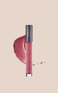 Inika sertifikuotas organiškas lūpų blizgis – Rosewood, 5 ml