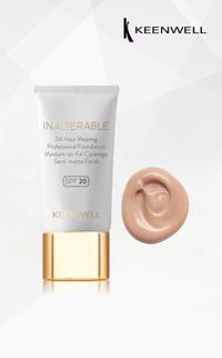 Keenwell Inalterable skystas makiažo pagrindas su SPF 20, 30 ml (nr. 3)