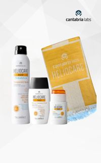 Heliocare nuo saulės rinkinys + vasariškas rankšluostis